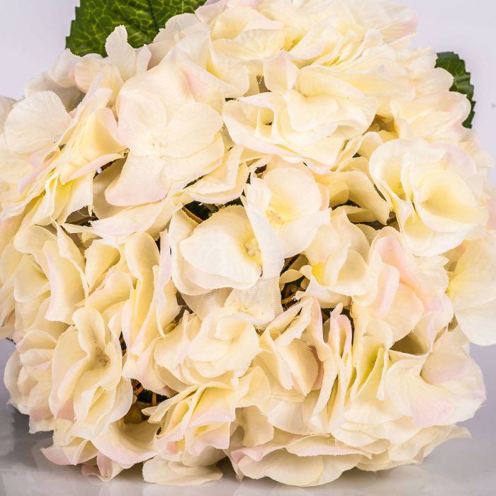 Ramo de hortensias artificiales KLARA, amarillo-verde, 30cm, Ø18cm