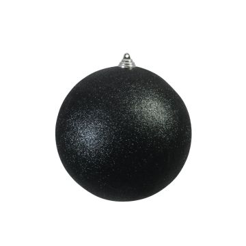 Bola de Navidad CANELA, purpurina, negro, Ø20cm