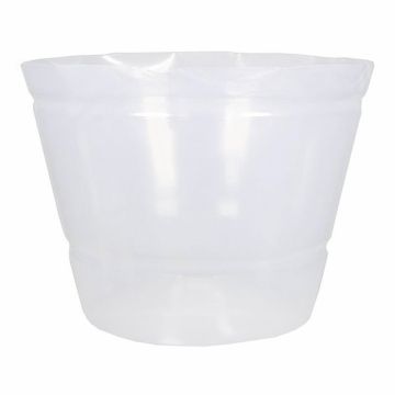 Recipiente de plástico KIPA para cestas de plantas, impermeable, transparente, 38cm, Ø50cm