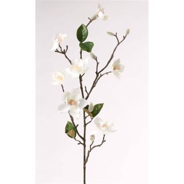 Flor de plástico magnolia MASAHI, crema, 90cm, Ø4-8cm