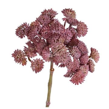 Sedum artificial DANICA, rojo oscuro, 20cm, Ø10cm