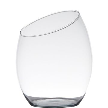 Maceta de cristal KATE, redonda, transparente, 32cm, Ø25,5cm