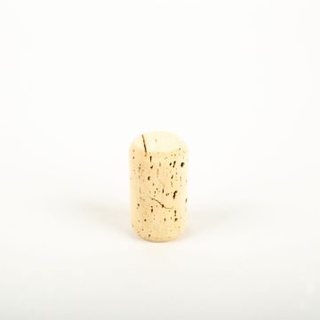 Corcho natural JAKOBA, con estrías en ambos lados, claro, 4,4cm, Ø2,6cm